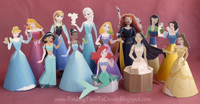 Disney 3D Paper Dolls_Silhouette Tutorial
