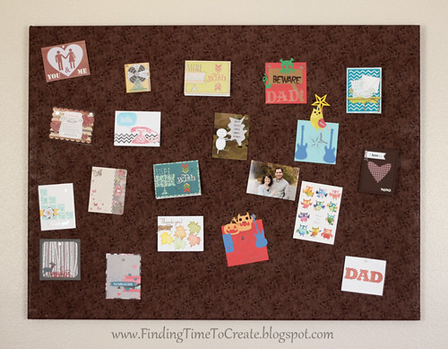 Giant magnet board for cards