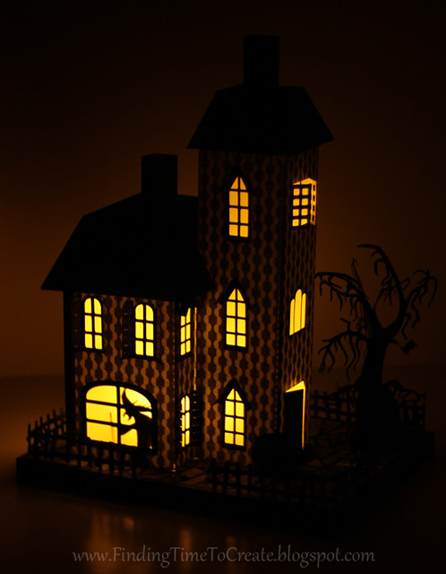 Haunted House at Night by Kelly Wayment