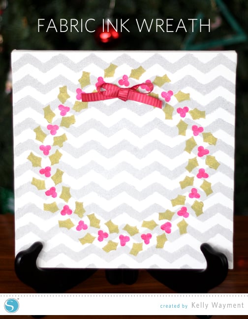 Fabric Ink Wreath