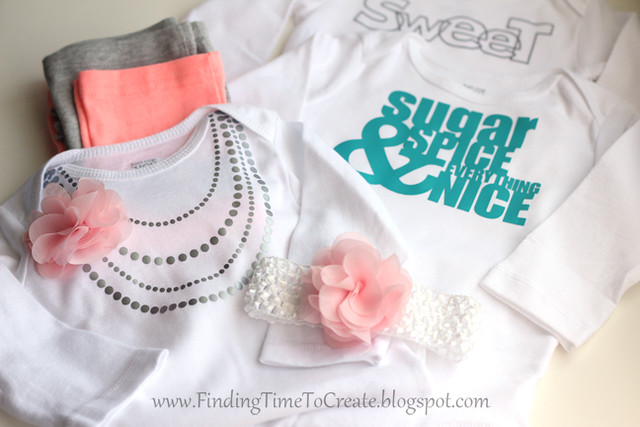 Baby girl DIY onesies_heat transfer tutorial