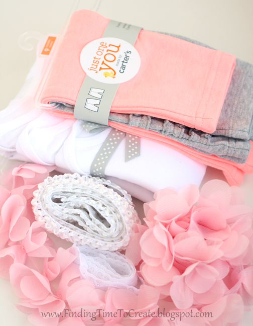 Baby girl DIY onesies tutorial