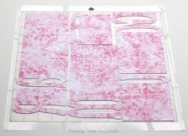 Grandma Album Assembly - colored back layer