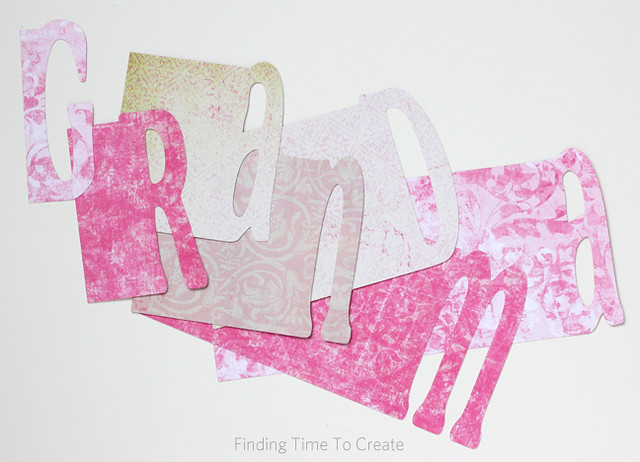 Grandma Album Assembly - colored front layer