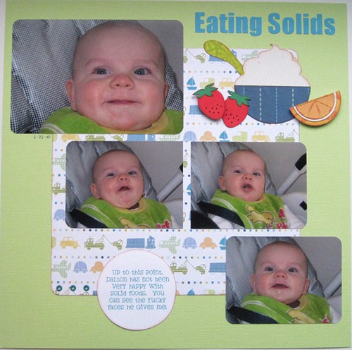 Scrapbook Page using Lettering Delights Shapes