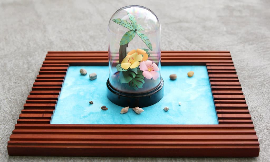 Miniature Island Scene by Kelly Wayment for Silhouette