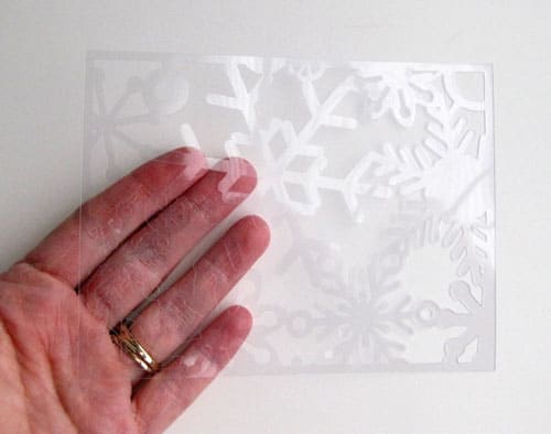 Acetate in the Silhouette CAMEO