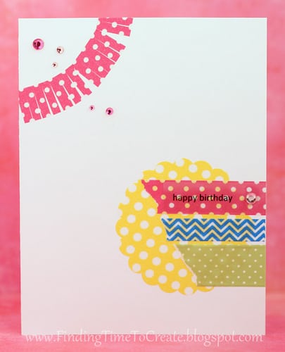 Birthday Card with Washi