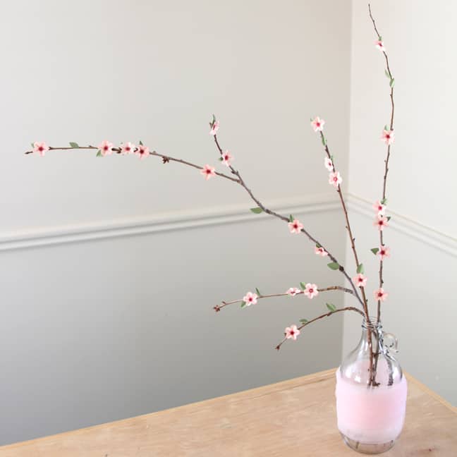 Springtime branches paper craft tutorial