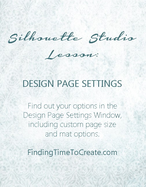 Silhouette Lesson: Design Page