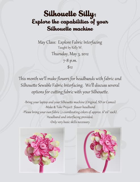 Silhouette Silly Class:  Fabric Interfacing