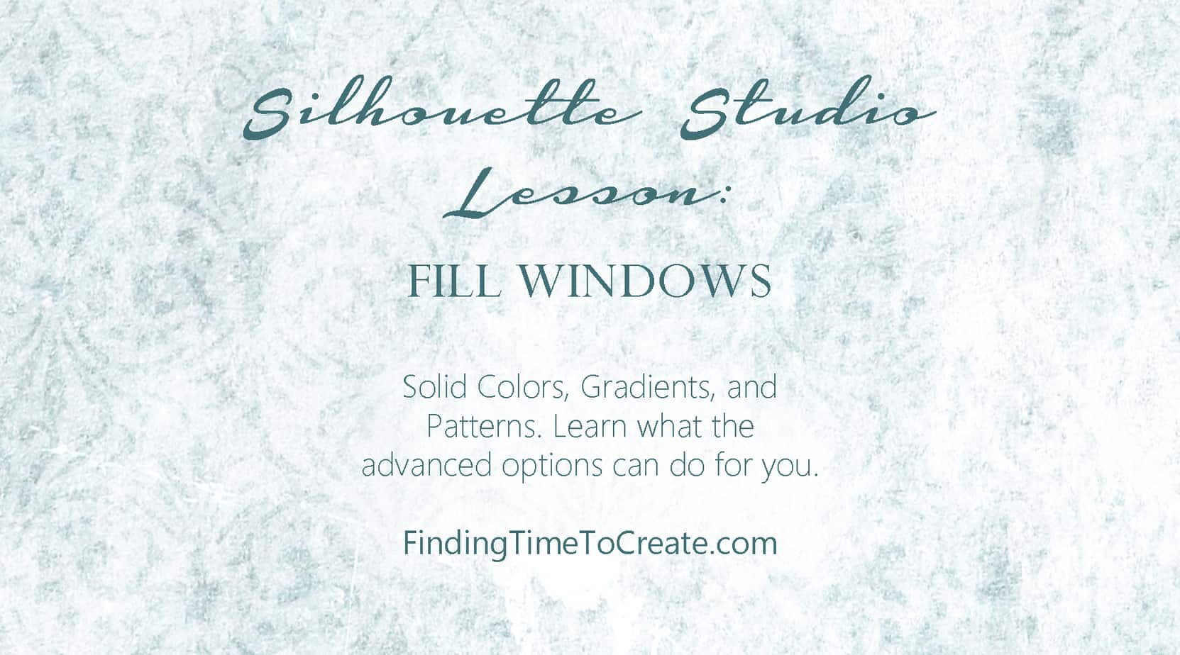 New Lesson: Fill Windows