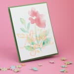 Foil Transfer Sheets for foiled thank you card - Finding Time To Create