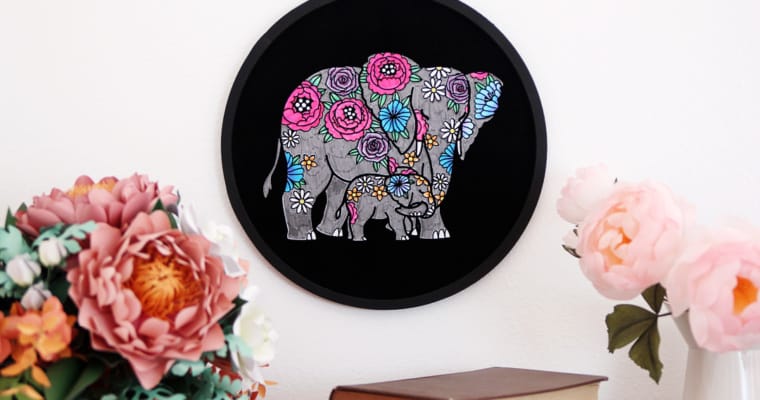 DIY Fuzzy Coloring Poster