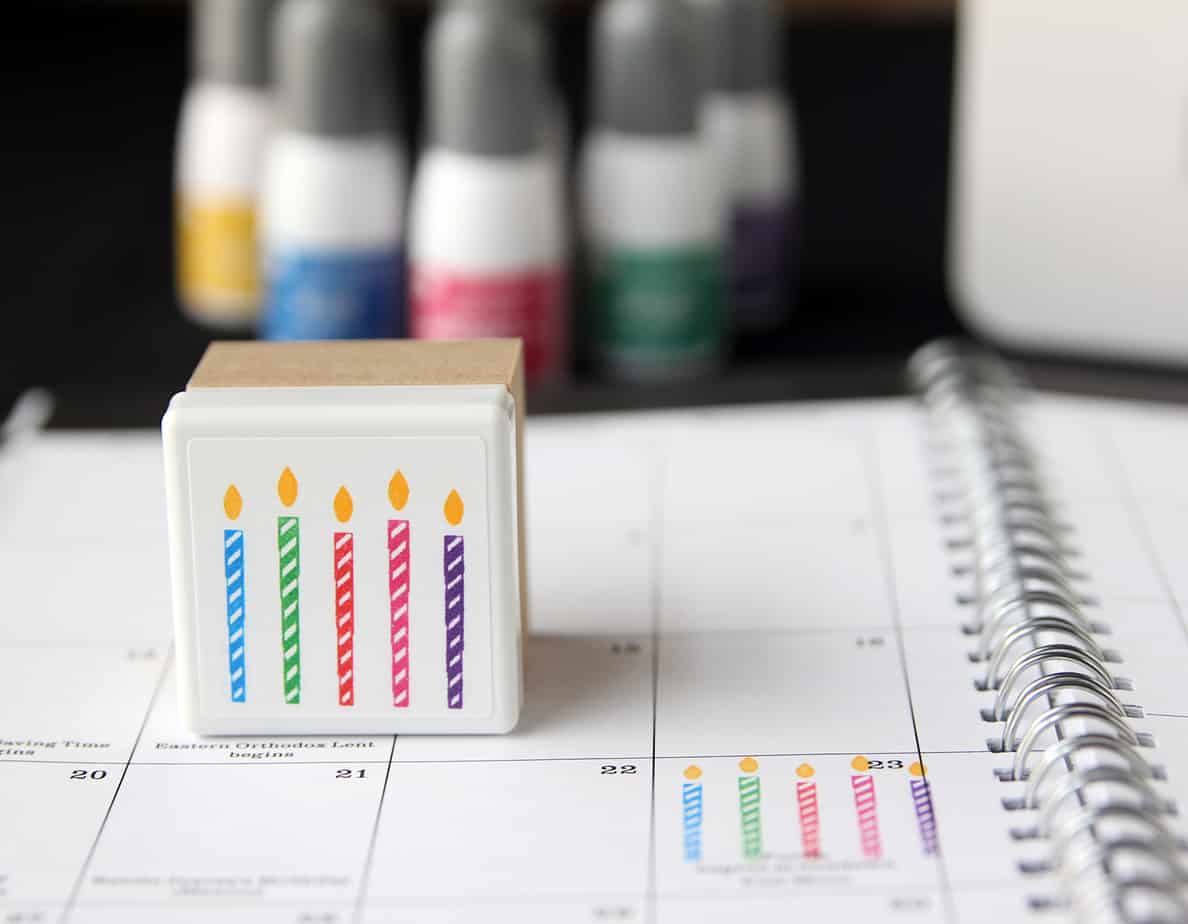 Multi-Color Mint Stamp