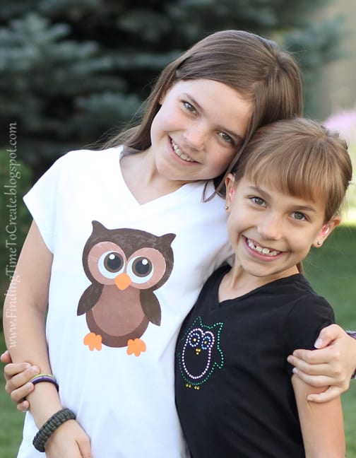Rhinestone Owl Shirt by Kelly Wayment