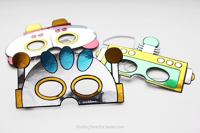 Robot Mask How-to in Silhouette Studio | Finding Time To Create