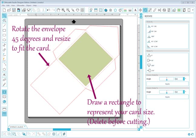 Stenciled flower card by Kelly Wayment
