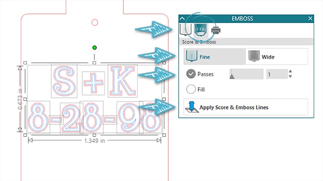 DIY embossed key chains