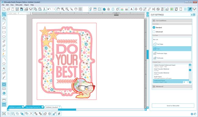 Student Owl Card - Print and Cut Tutorial for Silhouette Studio