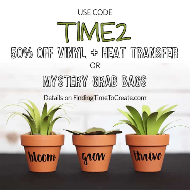 50% off Heat Transfer and Vinyl + Mystery Grab Bags