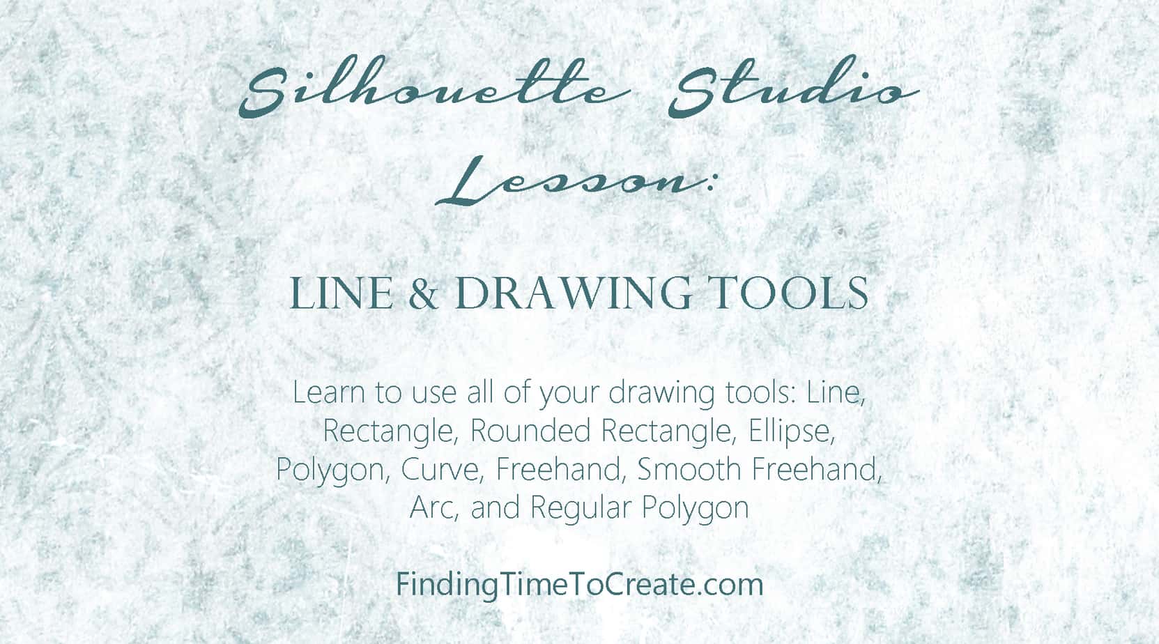 Silhouette Lesson: Line and Drawing Tools