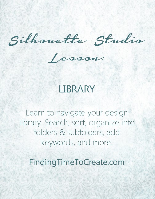 Silhouette Studio Lesson: Library
