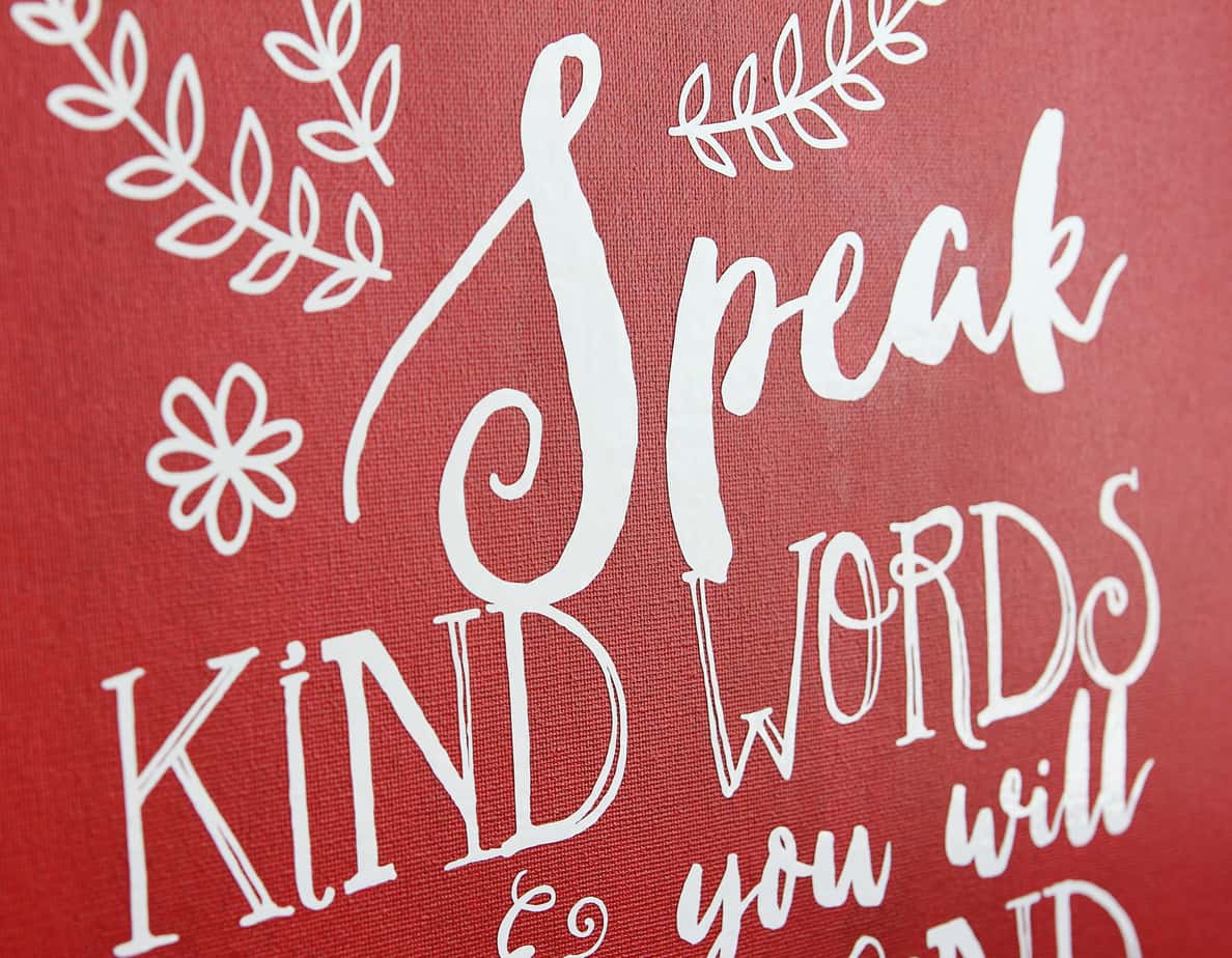 Speak Kind Words | Vinyl Tutorial