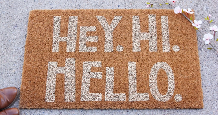 Stenciled Doormat Tutorial – Cameo Pro