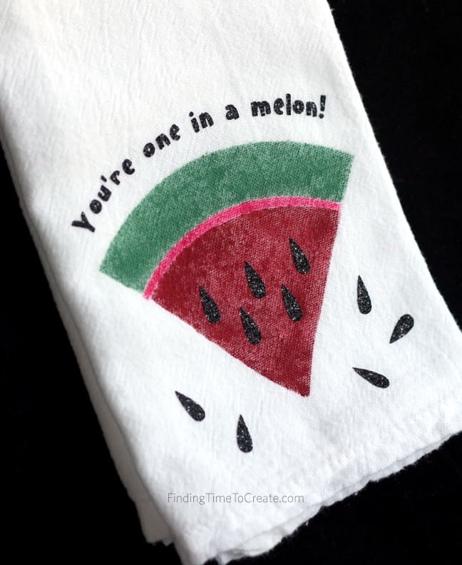 Watermelon dish towels - Finding Time To Create