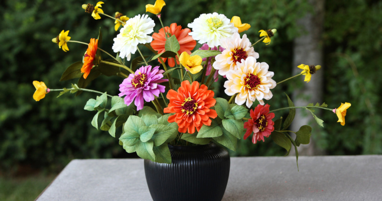 Zinnia Wildflower Arrangement