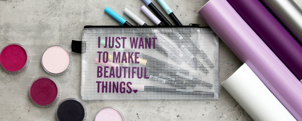 Customized Zipper Pouch with Silhouette